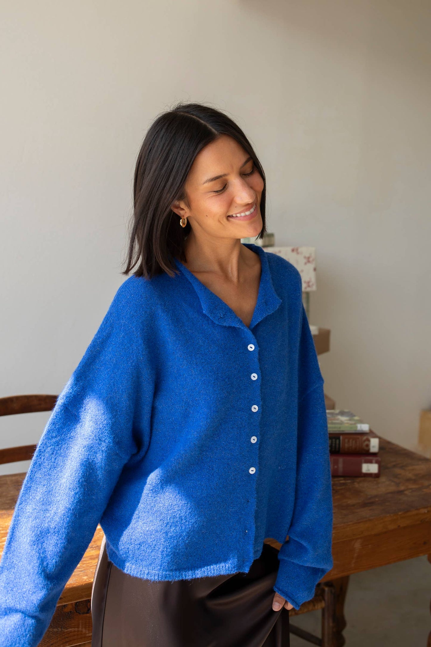 Piper Cardigan in Blue