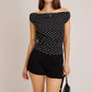 Billie Polka Dot Off Shoulder Top