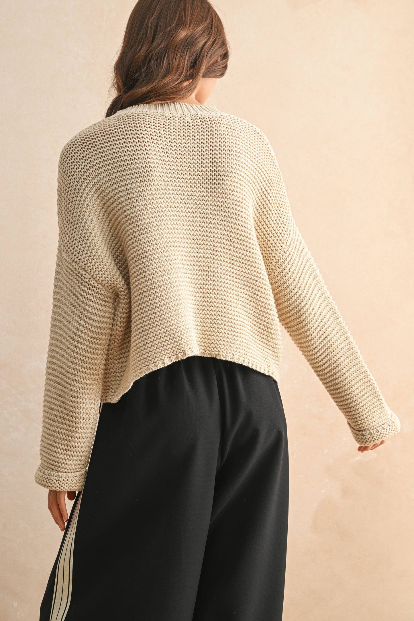 Essential Knit Sweater in Cream