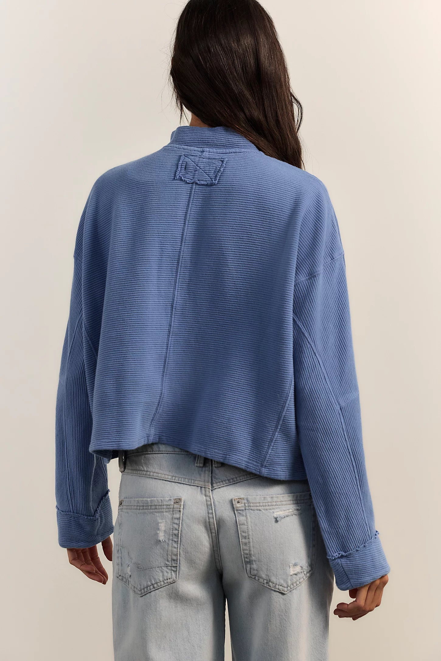Celeste Quarter Zip in Blue