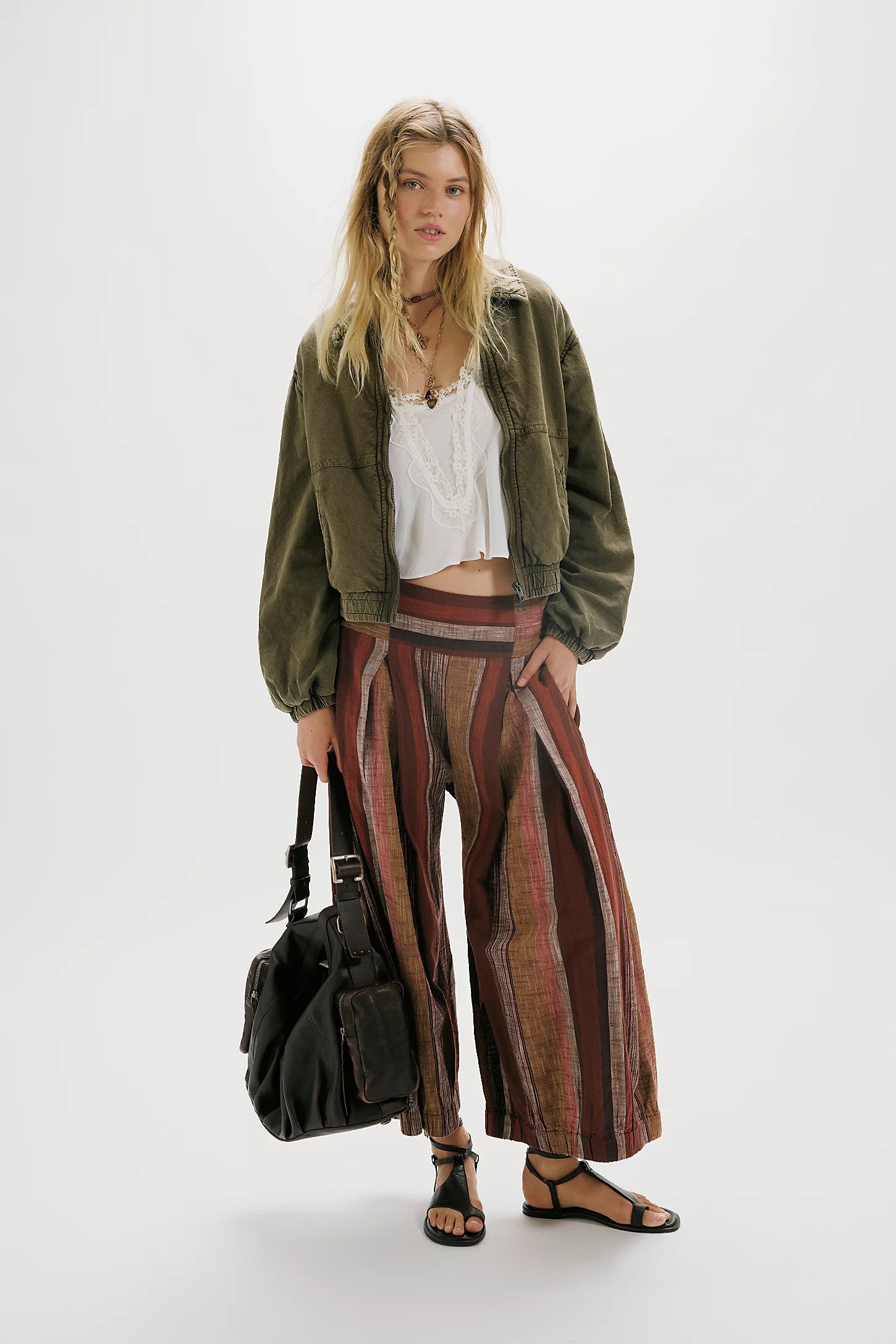 One Birdie Washed Jacket in Olive Green