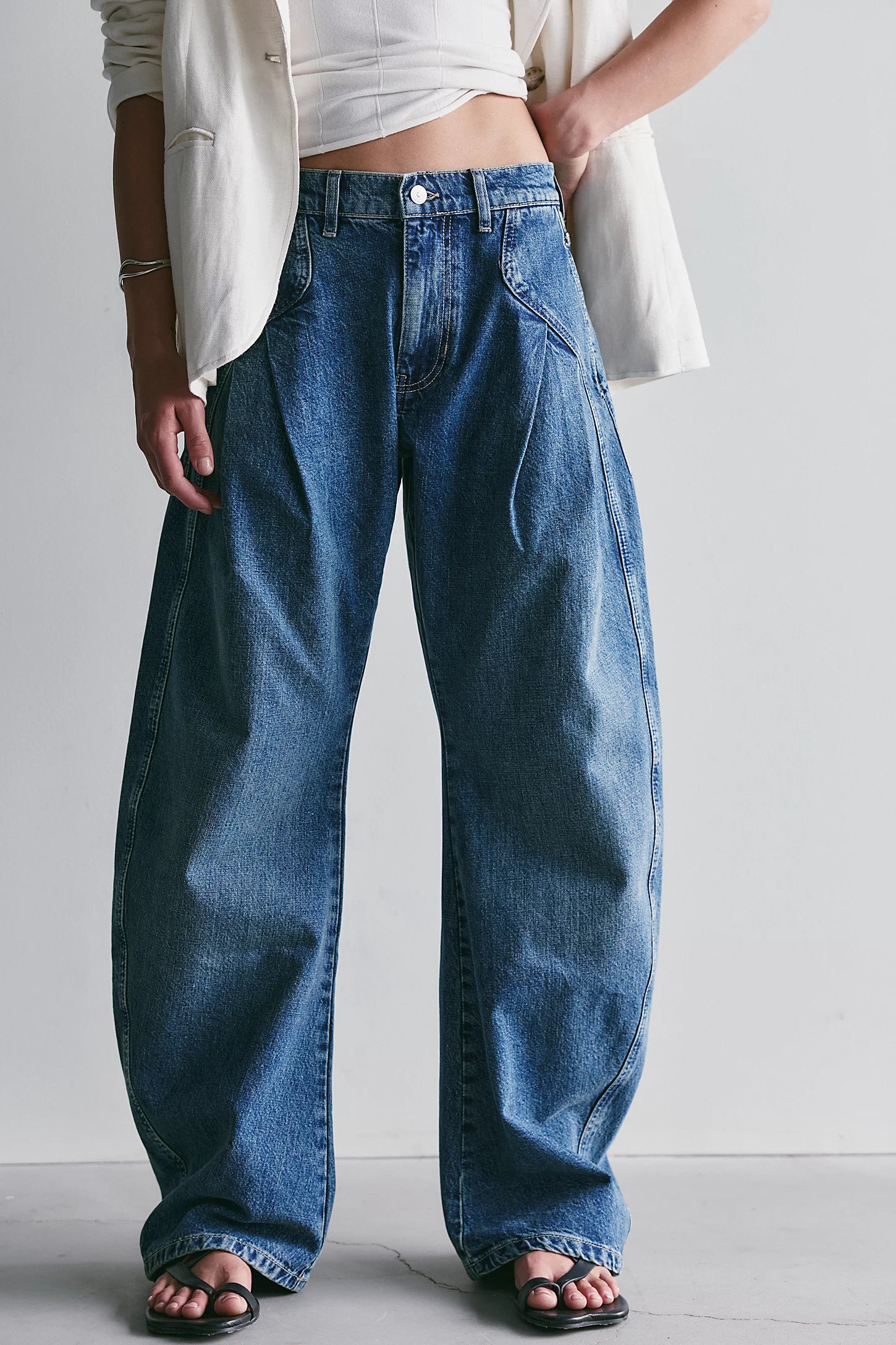 Golden Hour Trouser Jeans in Deacon Blue