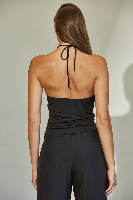 Gemma Halter Ring Top