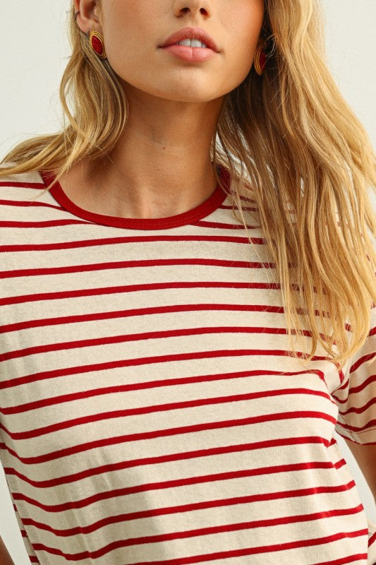 Essential Red Stripe Tee