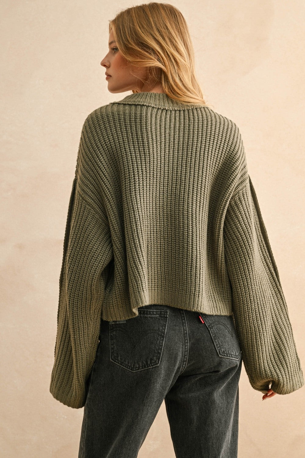 Caroline Button Sweater