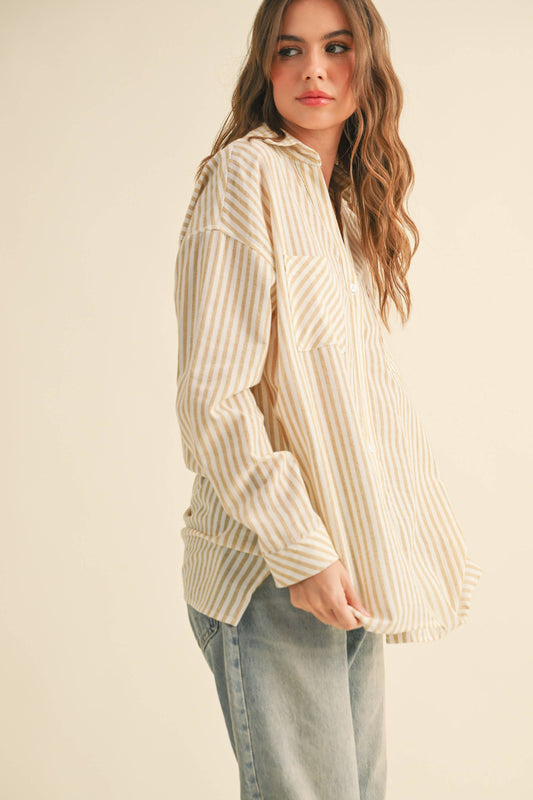 Mustard Button Down