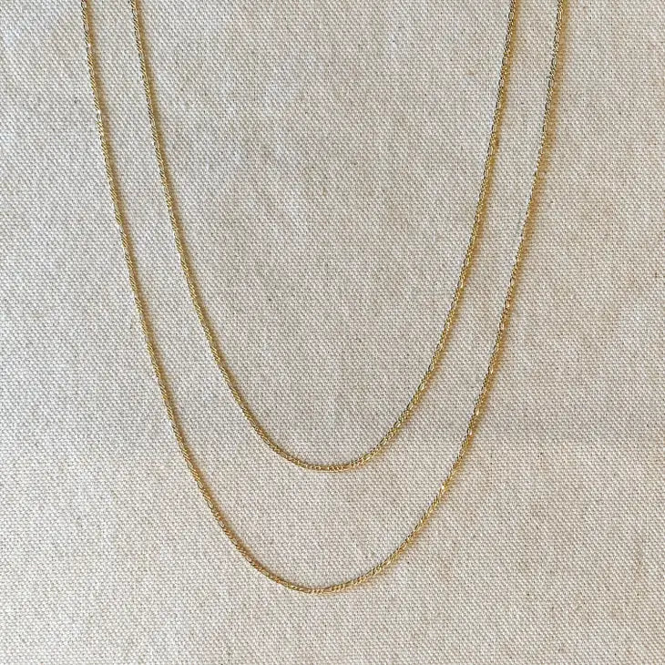 Thin Figaro Chain