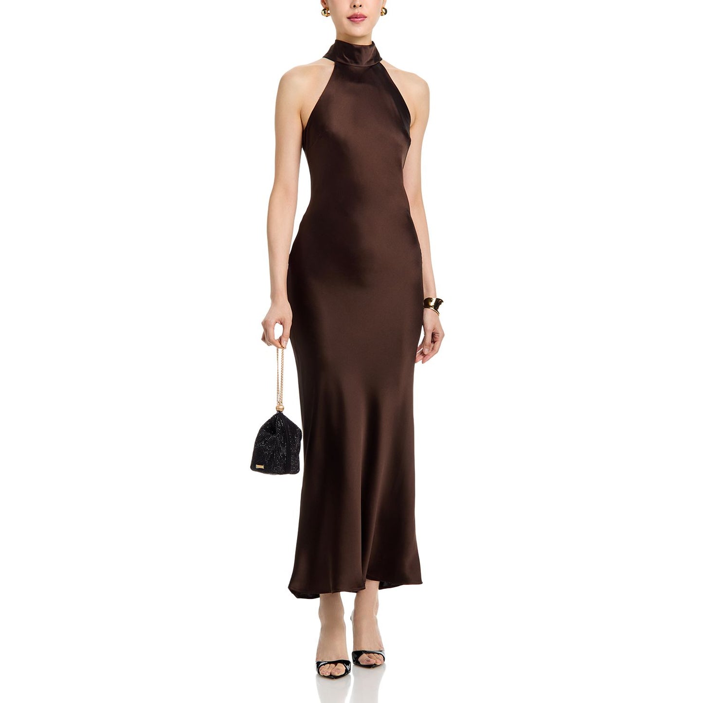 Lara High Neck Sleeveless Maxi Dress