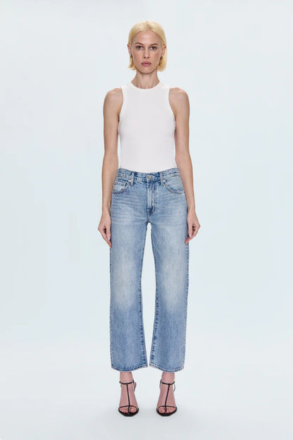 Lexi Mid Rise Straight Jean - Bowie