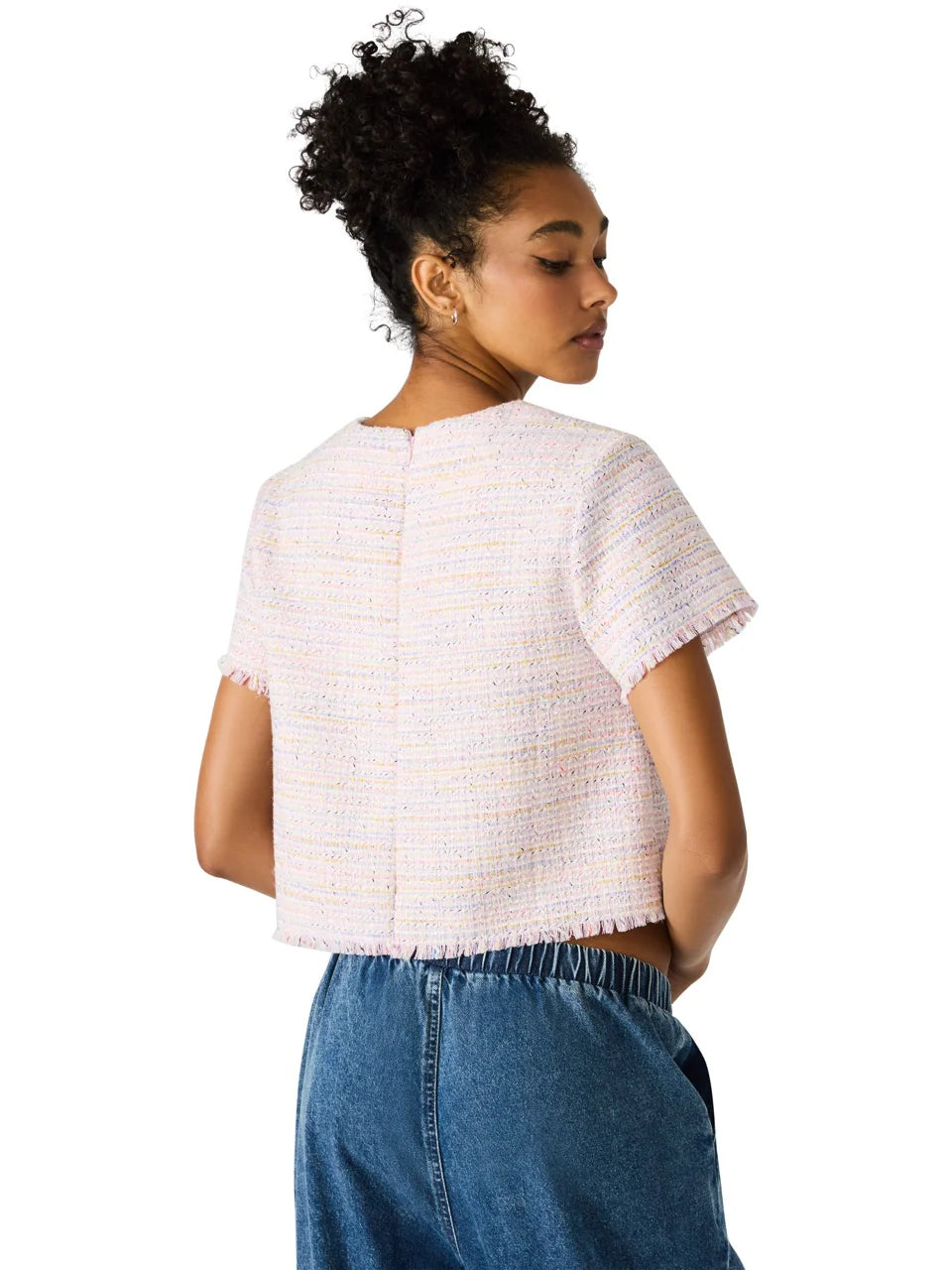 Addie Texture Tweed Top